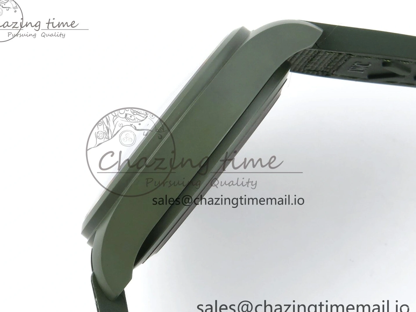 MIROTIME 0302 Big Pilot IW329802 M+F 1:1 Best Edition Green Dial on Green Nylon Strap MY Unique 7002